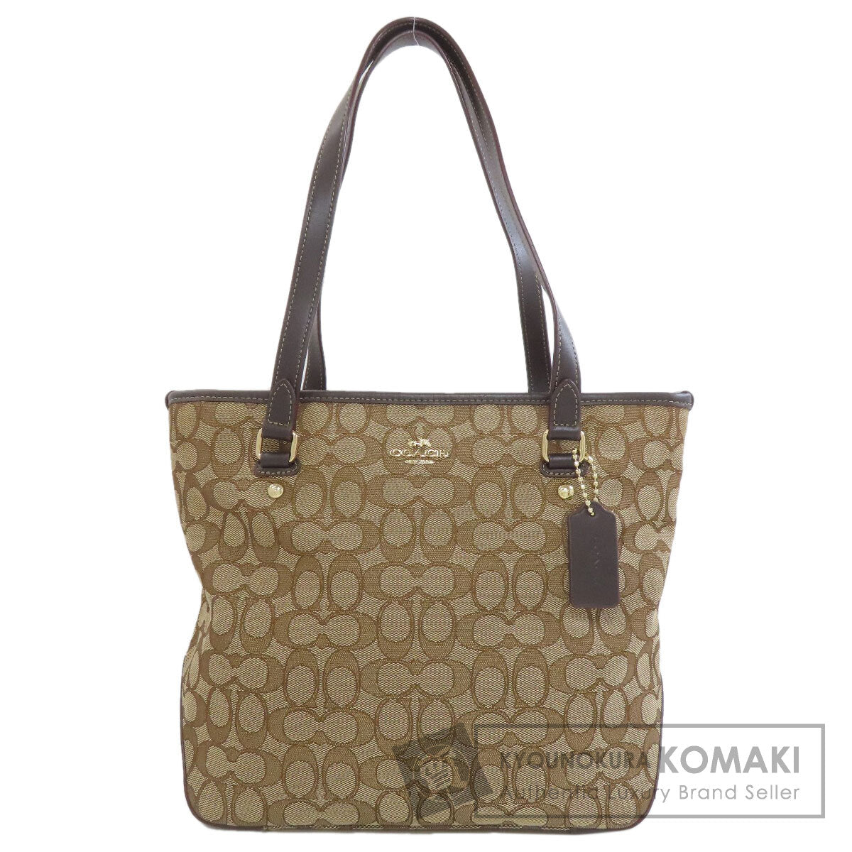 コーチ F58282 シグネチャー トートバッグ キャンバス レディース 【中古】【COACH】