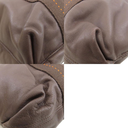 HERMES Caravan Horizontal MM 2WAY Handbag Calf Ladies [Used]