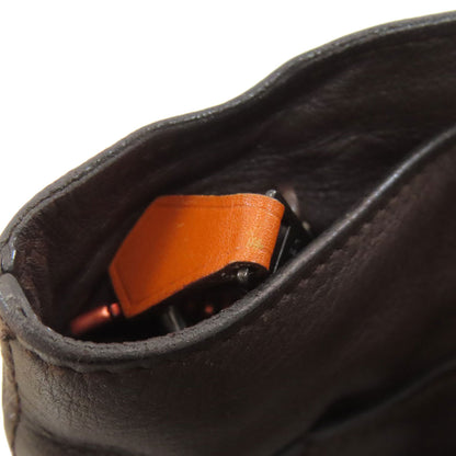 HERMES Caravan Horizontal MM 2WAY Handbag Calf Ladies [Used]