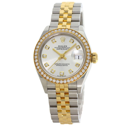 ROLEX DATEJUST 10P BezelDiamond Watches 279383RBR Stainless Steel/SSxK18YG Ladies