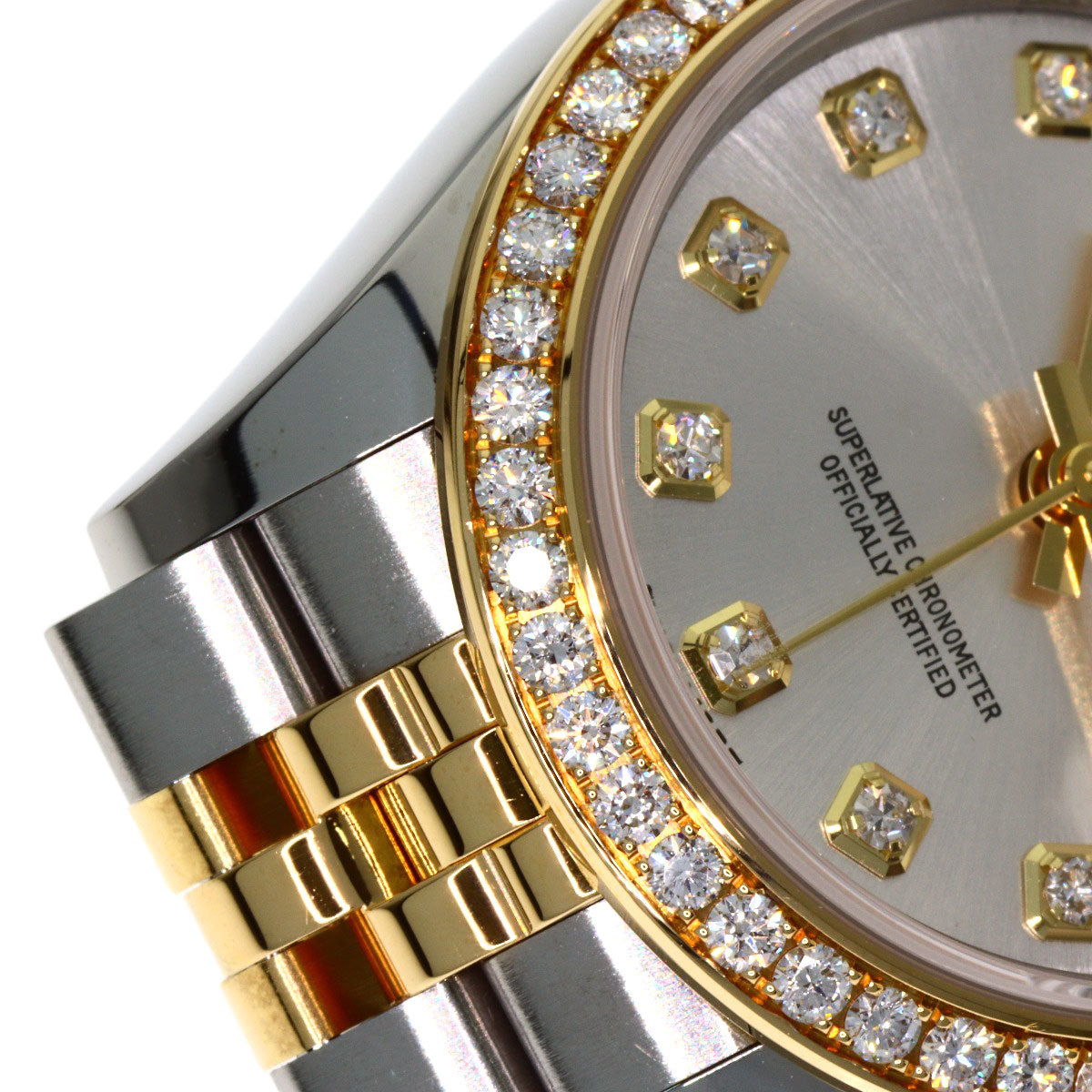 ROLEX DATEJUST 10P BezelDiamond Watches 279383RBR Stainless Steel/SSxK18YG Ladies