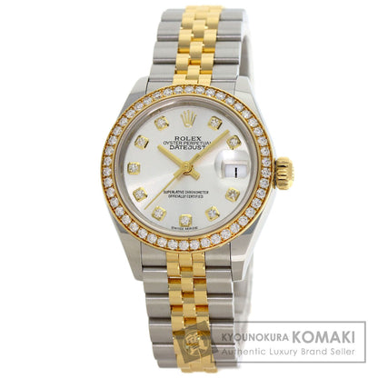 ROLEX DATEJUST 10P BezelDiamond Watches 279383RBR Stainless Steel/SSxK18YG Ladies