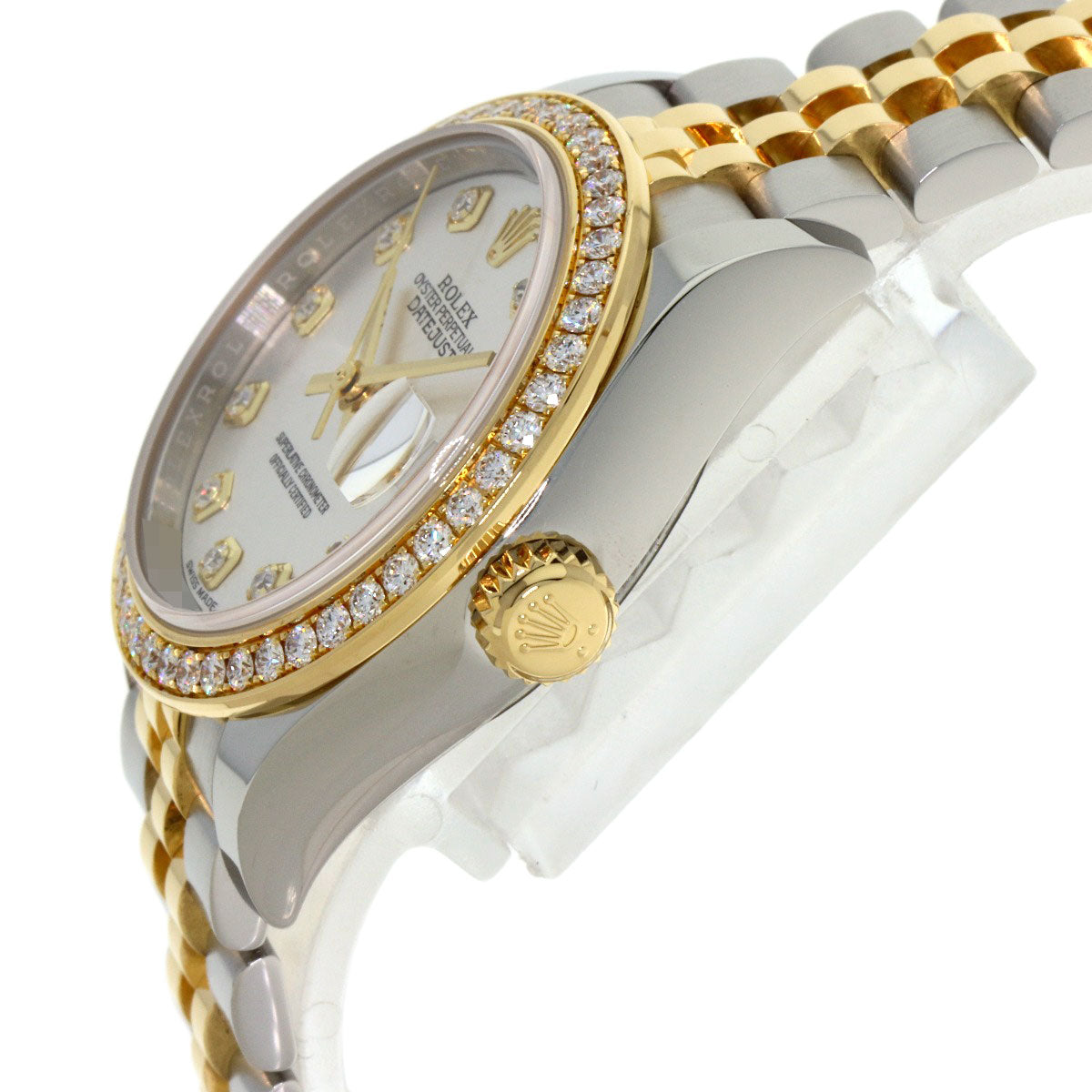 ROLEX DATEJUST 10P BezelDiamond Watches 279383RBR Stainless Steel/SSxK18YG Ladies