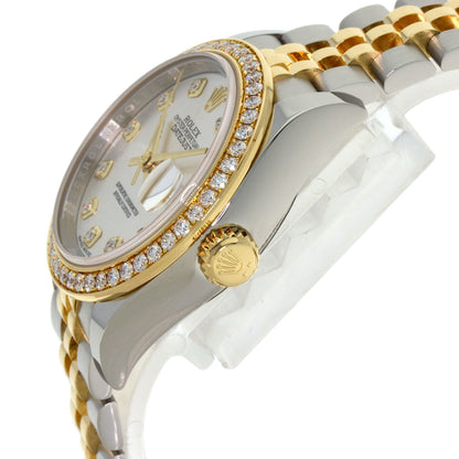 ROLEX DATEJUST 10P BezelDiamond Watches 279383RBR Stainless Steel/SSxK18YG Ladies