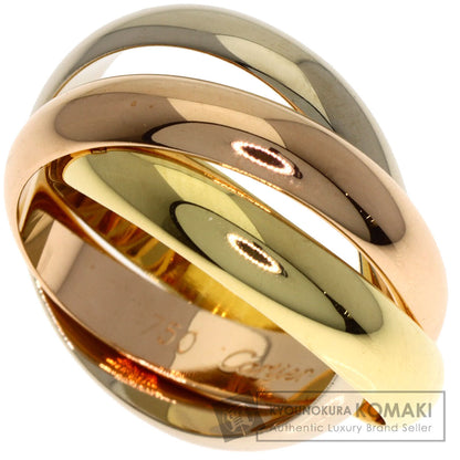 CARTIER Trinity MM #49 Ring K18 Yellow Gold 18K Pink GoldLadies [Used]