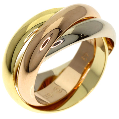 CARTIER Trinity MM #49 Ring K18 Yellow Gold 18K Pink GoldLadies [Used]