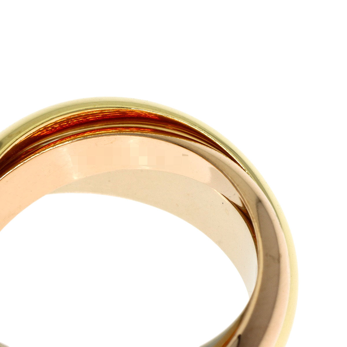 CARTIER Trinity MM #49 Ring K18 Yellow Gold 18K Pink GoldLadies [Used]
