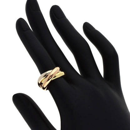 CARTIER Trinity MM #49 Ring K18 Yellow Gold 18K Pink GoldLadies [Used]