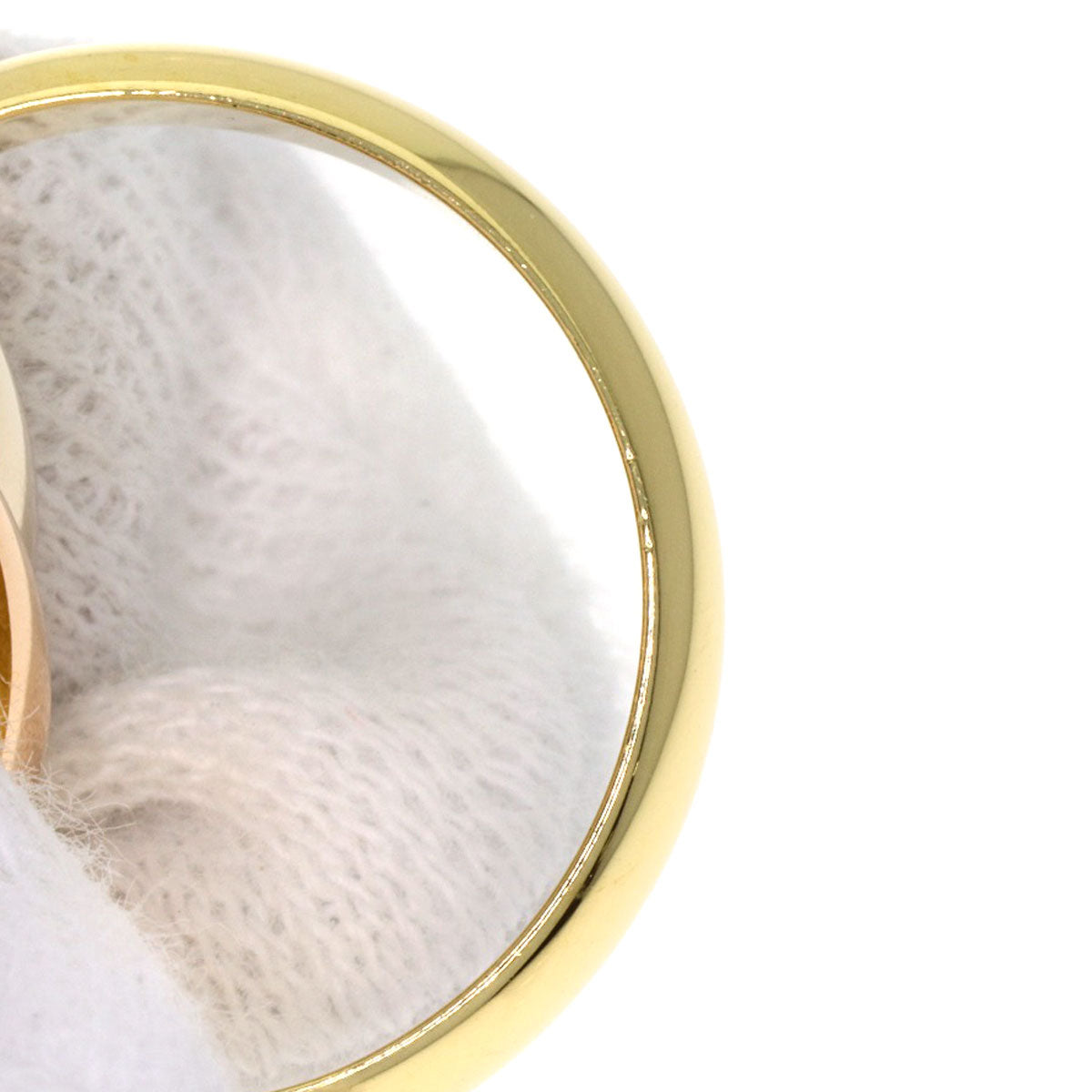 CARTIER Trinity MM #49 Ring K18 Yellow Gold 18K Pink GoldLadies [Used]