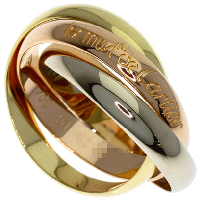 CARTIER Trinity #51 Ring K18 Yellow Gold 18K Pink GoldLadies [Used]