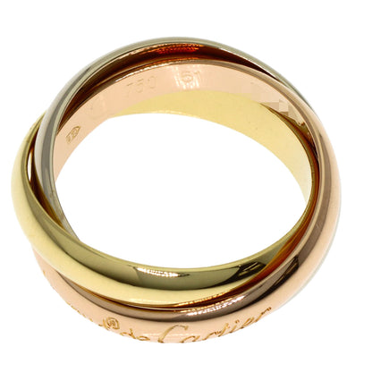 CARTIER Trinity #51 Ring K18 Yellow Gold 18K Pink GoldLadies [Used]