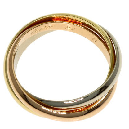 CARTIER Trinity SM #51 Ring K18 Yellow Gold 18K Pink GoldLadies [Used]