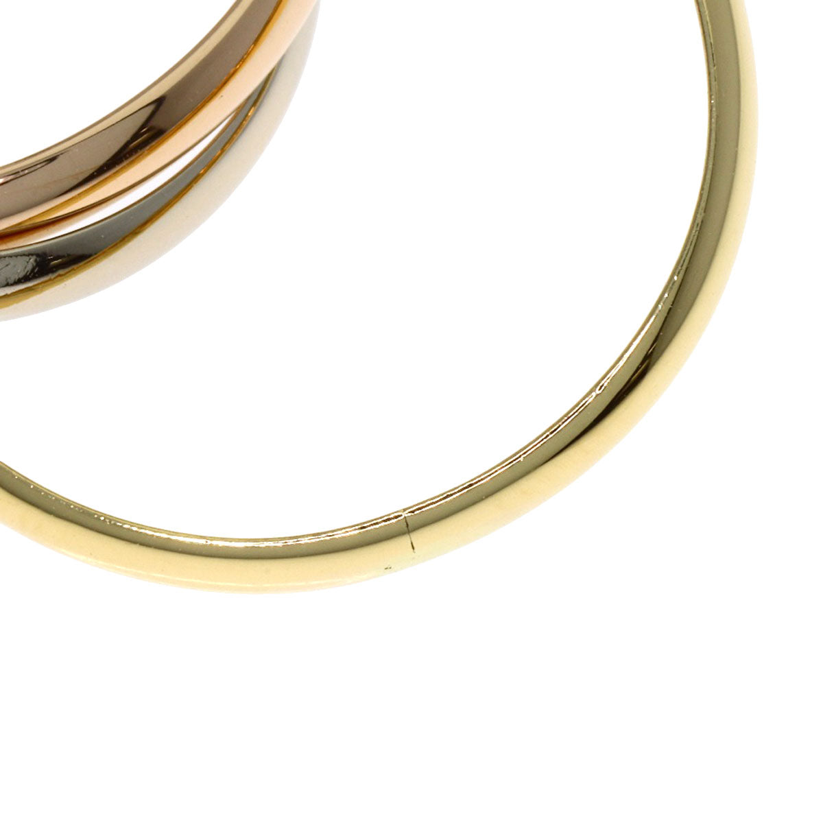 CARTIER Trinity SM #51 Ring K18 Yellow Gold 18K Pink GoldLadies [Used]