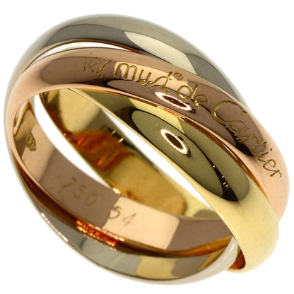 CARTIER Trinity Ring K18 Yellow Gold K18 White GoldLadies [Used]