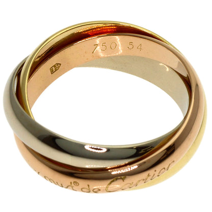 CARTIER Trinity Ring K18 Yellow Gold K18 White GoldLadies [Used]