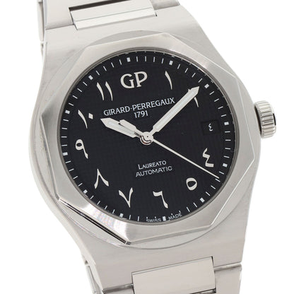 GIRARD-PERREGAUX Laureato 1.7" Limited Edition, 28 pieces, Arabic Dial Watches 81010-11-1750-11A Stainless Steel/Stainless Steel mens