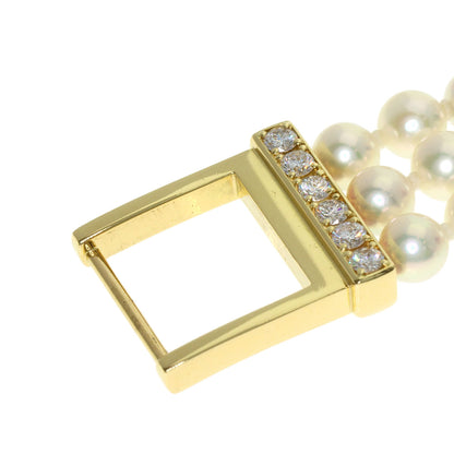 MIKIMOTO Pearl watch Pearl Diamond Watches 052-105 K18 Yellow Gold/PearlxK18YG Ladies