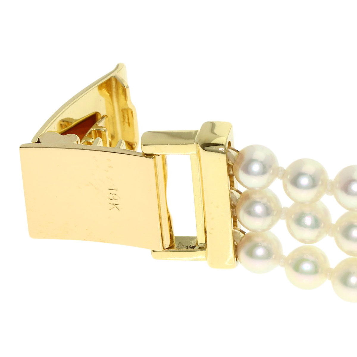 MIKIMOTO Pearl watch Pearl Diamond Watches 052-105 K18 Yellow Gold/PearlxK18YG Ladies