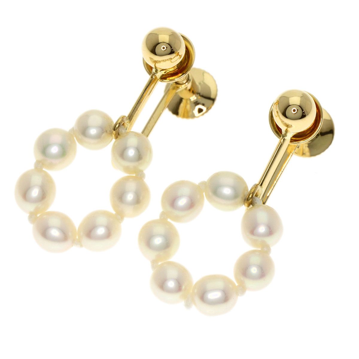 TASAKI Pearl Pearl Earring K18 Yellow Gold Ladies [Used]