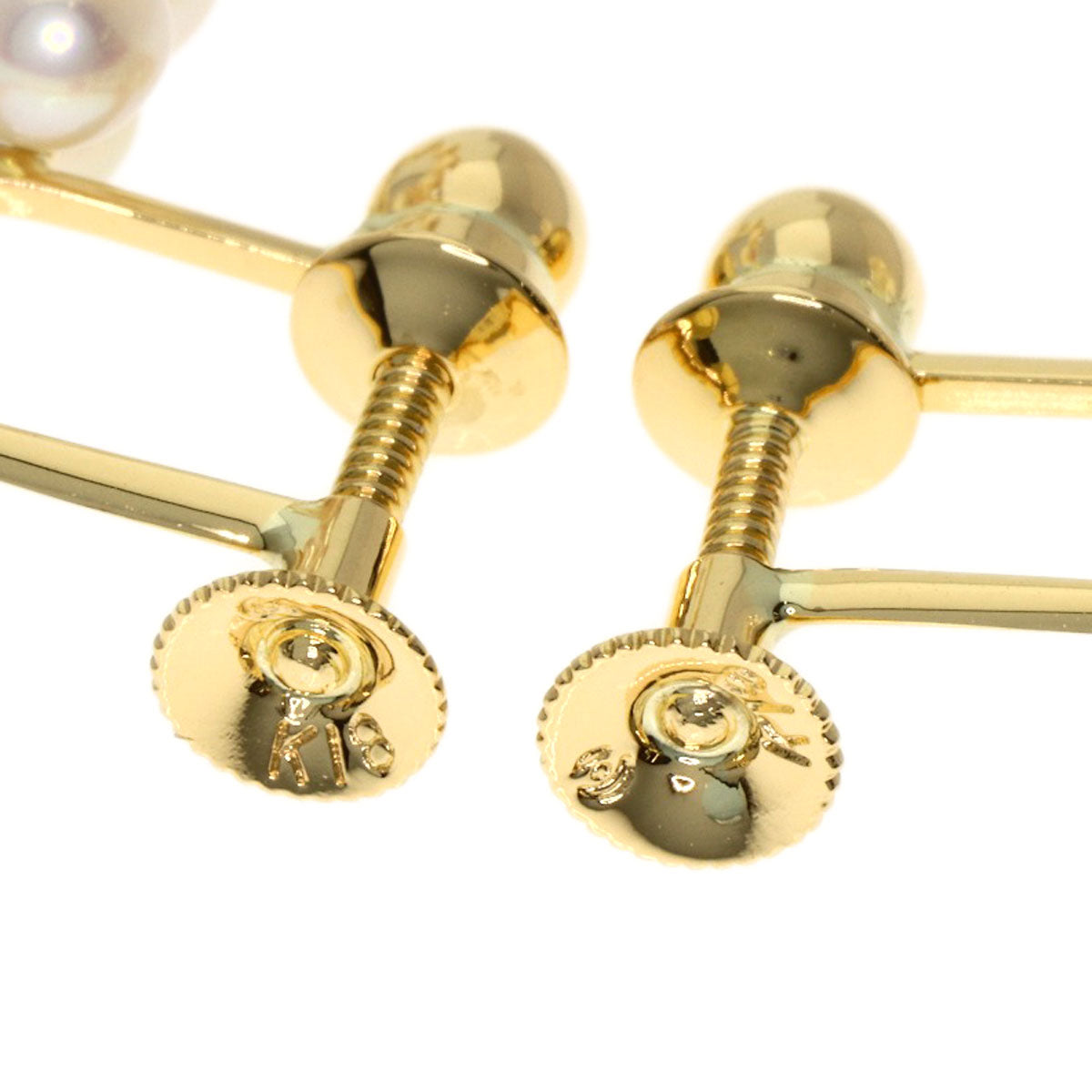 TASAKI Pearl Pearl Earring K18 Yellow Gold Ladies [Used]