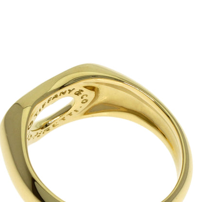 TIFFANY&Co. Open heart Ring K18 Yellow Gold Ladies [Used]