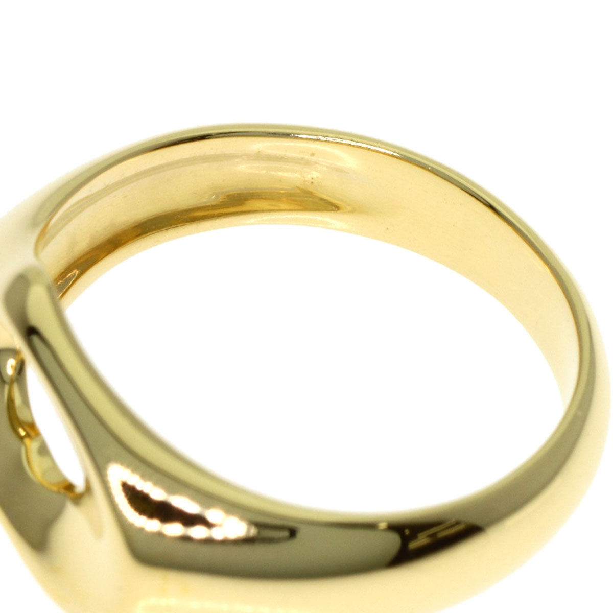 TIFFANY&Co. Open heart Ring K18 Yellow Gold Ladies [Used]