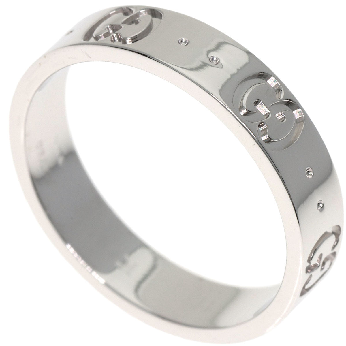 GUCCI Icon # 11 Ring K18 White Gold Ladies [Used]