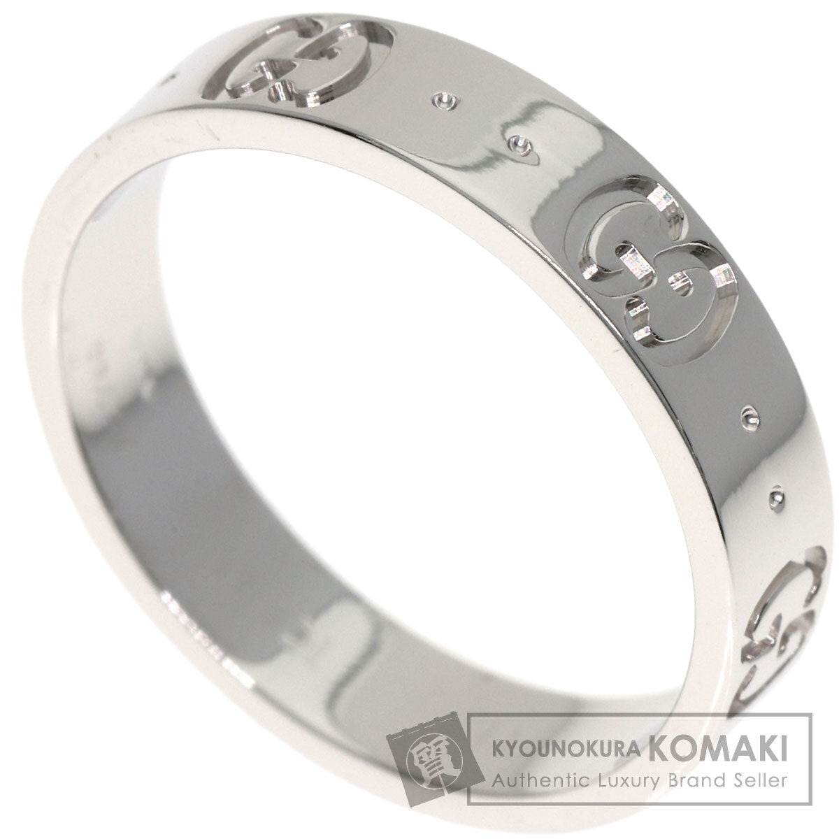 GUCCI Icon # 11 Ring K18 White Gold Ladies [Used]