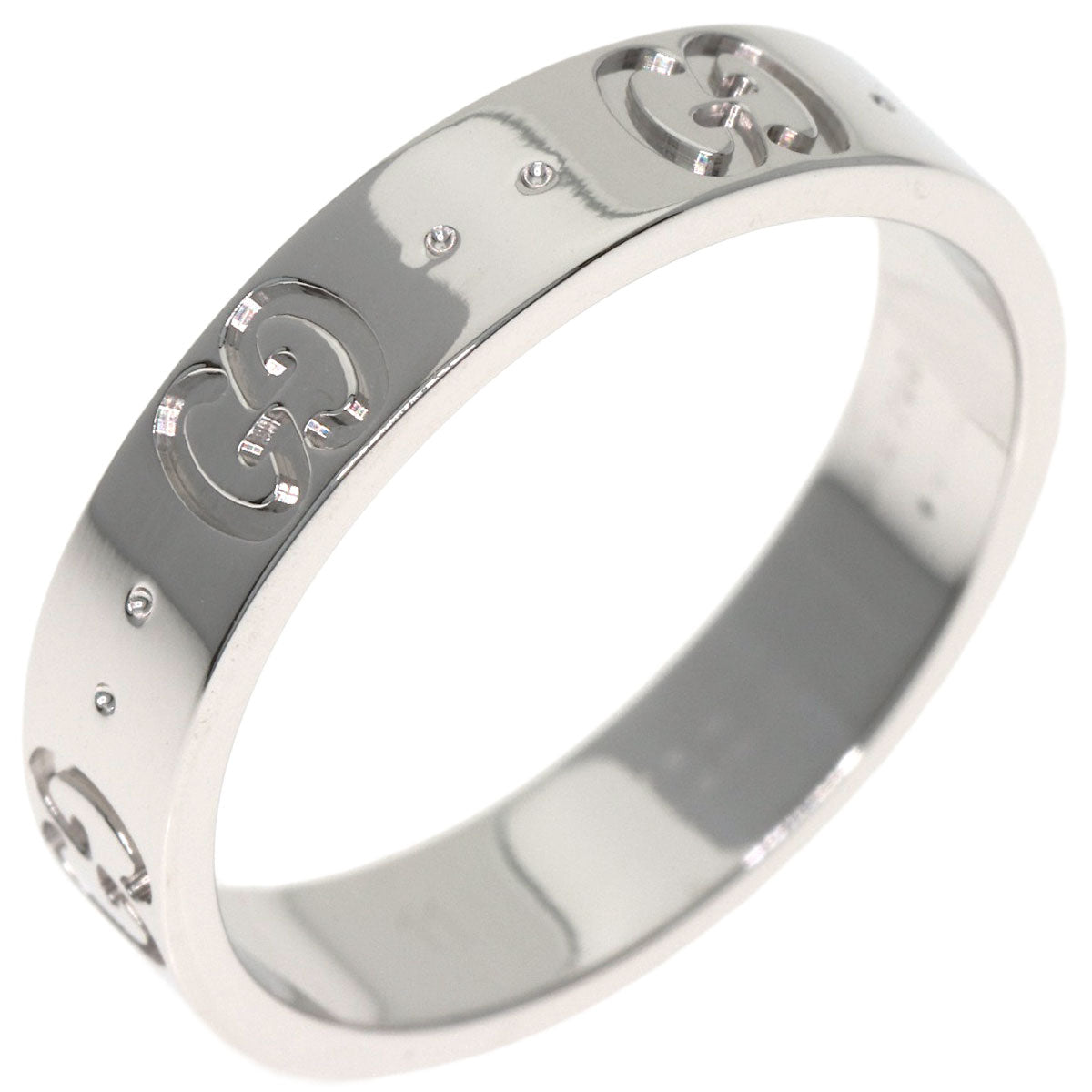 GUCCI Icon # 11 Ring K18 White Gold Ladies [Used]