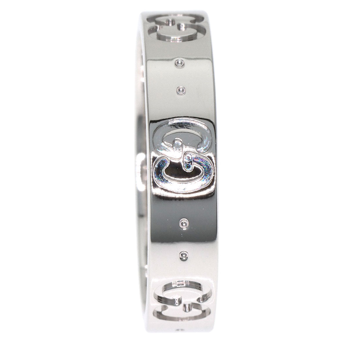 GUCCI Icon # 11 Ring K18 White Gold Ladies [Used]