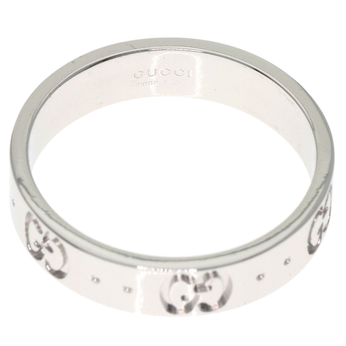 GUCCI Icon # 11 Ring K18 White Gold Ladies [Used]