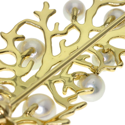 MIKIMOTO Baby pearl Pearl Brooch K18 Yellow Gold Ladies [Used]