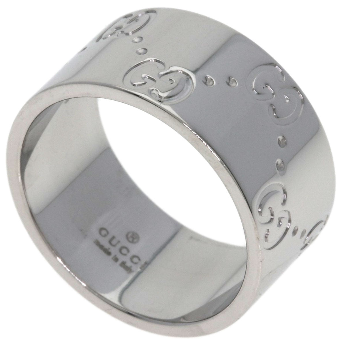 GUCCI Icon wide # 11 Ring K18 White Gold Ladies [Used]