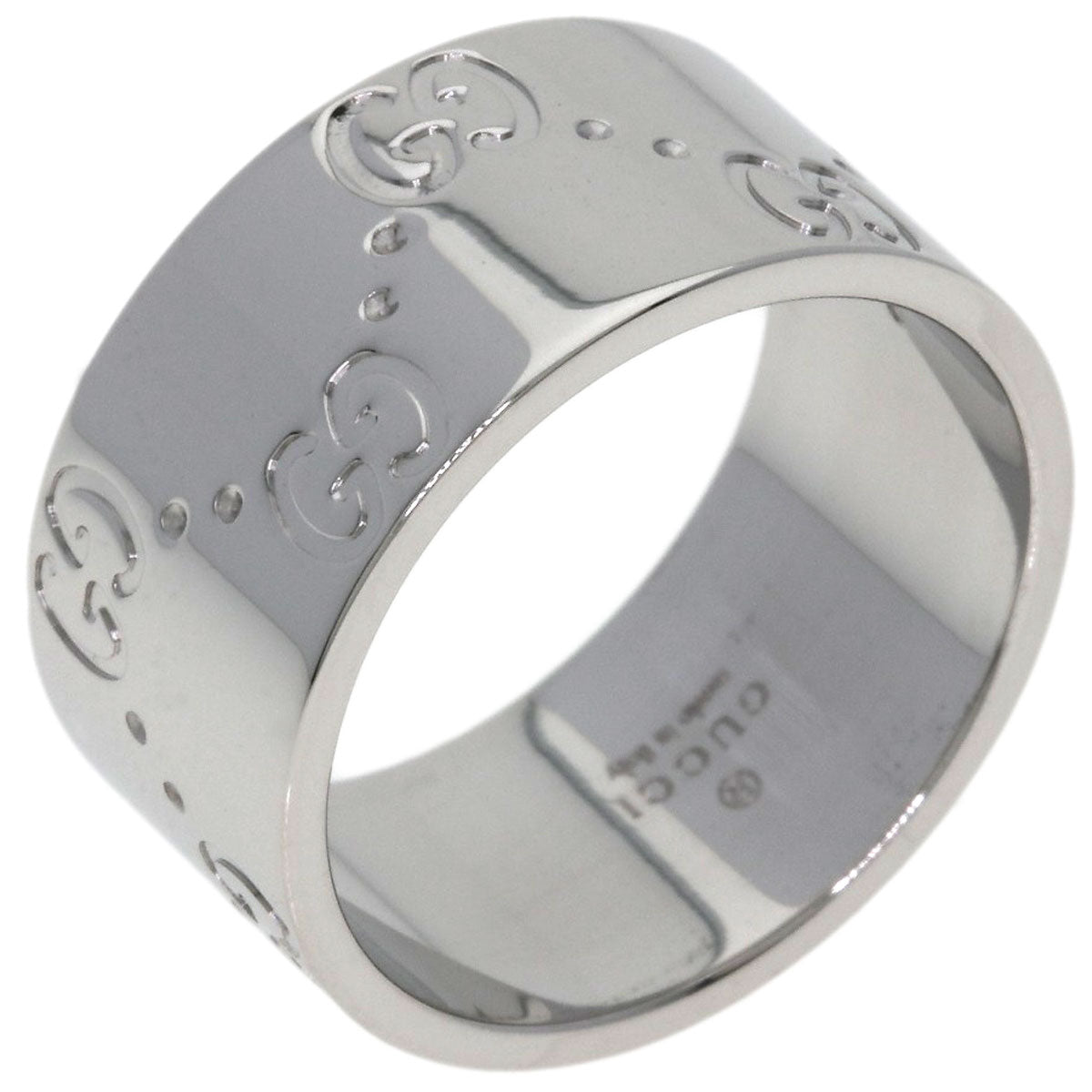 GUCCI Icon wide # 11 Ring K18 White Gold Ladies [Used]