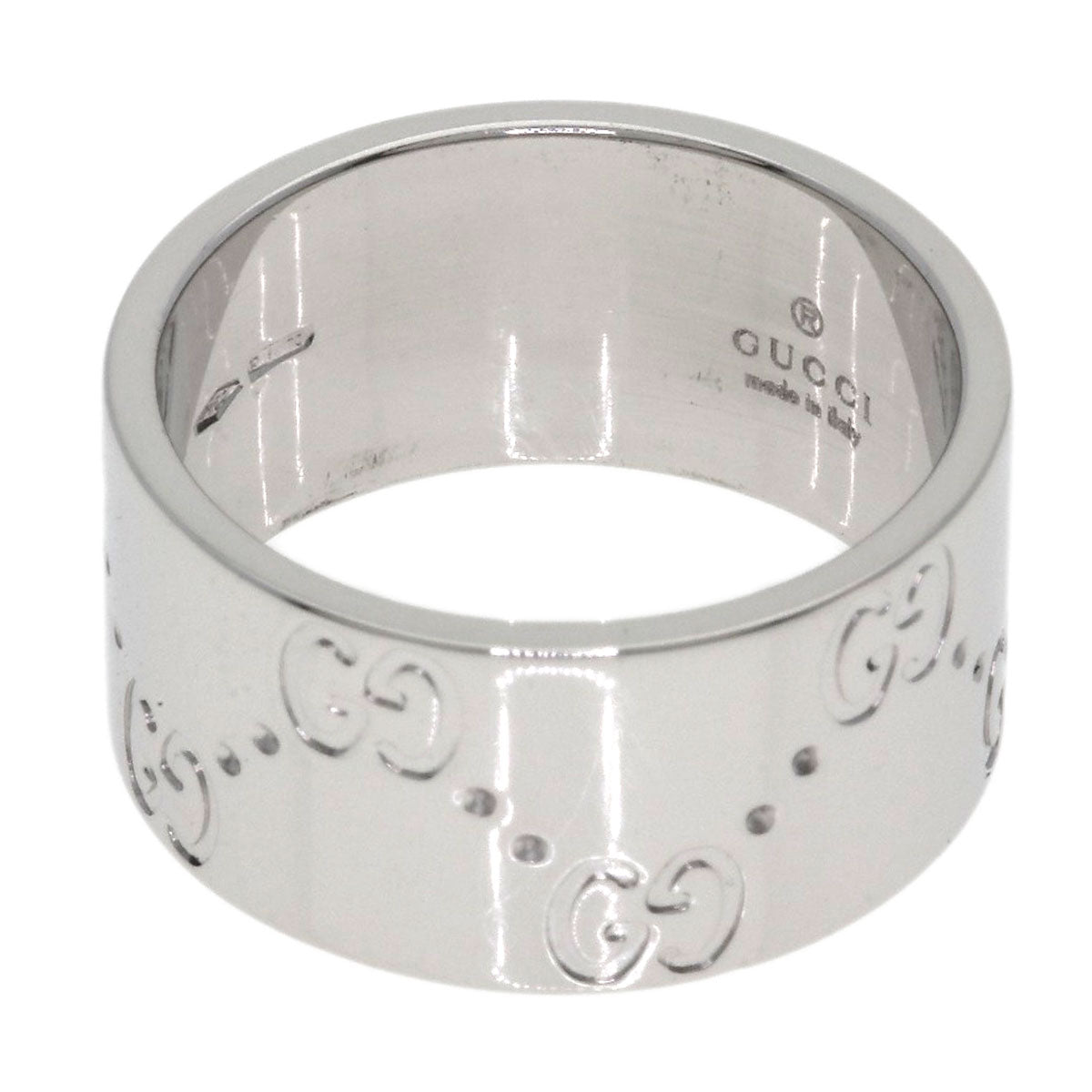 GUCCI Icon wide # 11 Ring K18 White Gold Ladies [Used]