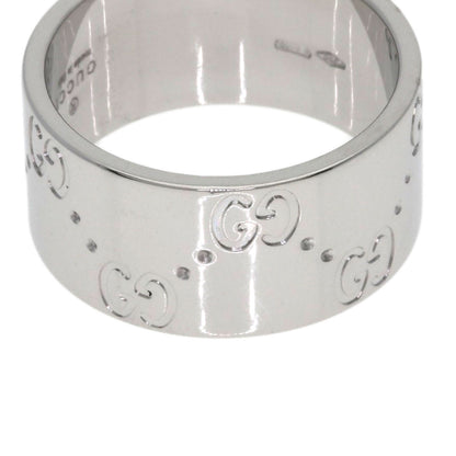 GUCCI Icon wide # 11 Ring K18 White Gold Ladies [Used]