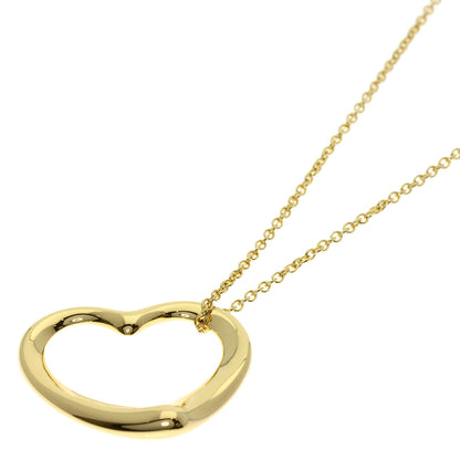 TIFFANY&Co. Open heart Necklace K18 Yellow Gold Ladies [Used]
