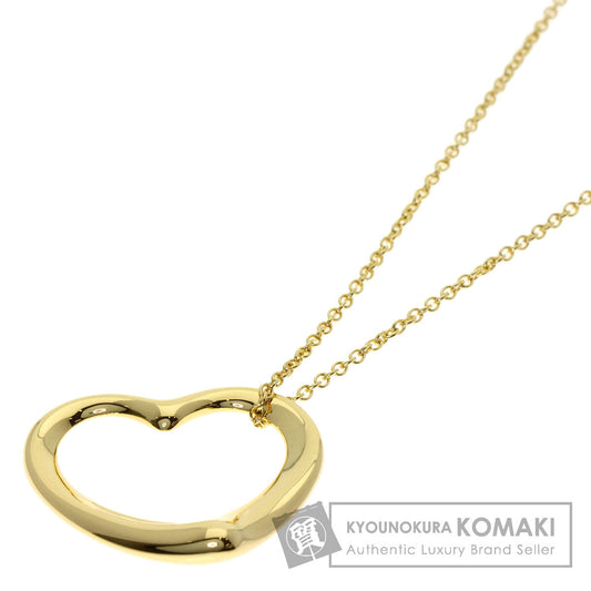 TIFFANY&Co. Open heart Necklace K18 Yellow Gold Ladies [Used]