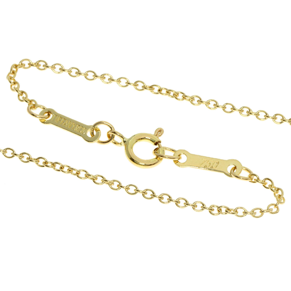 TIFFANY&Co. Open heart Necklace K18 Yellow Gold Ladies [Used]