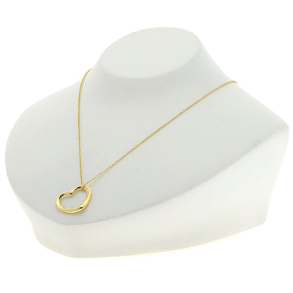 TIFFANY&Co. Open heart Necklace K18 Yellow Gold Ladies [Used]