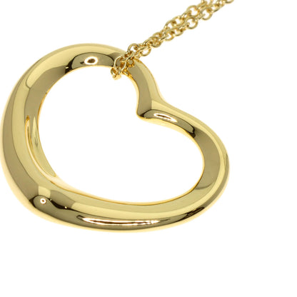 TIFFANY&Co. Open heart Necklace K18 Yellow Gold Ladies [Used]
