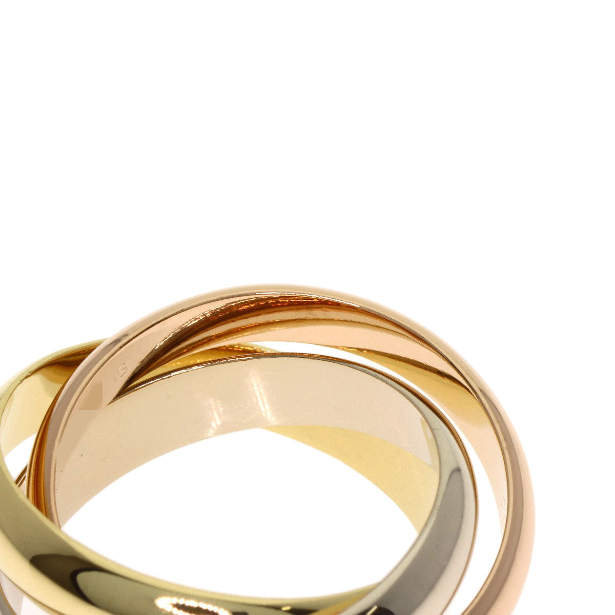 CARTIER Trinity #51 Ring K18 Yellow Gold 18K Pink GoldLadies [Used]