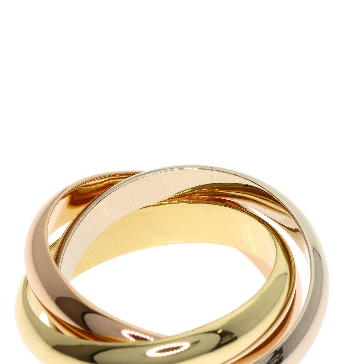 CARTIER Trinity #51 Ring K18 Yellow Gold 18K Pink GoldLadies [Used]