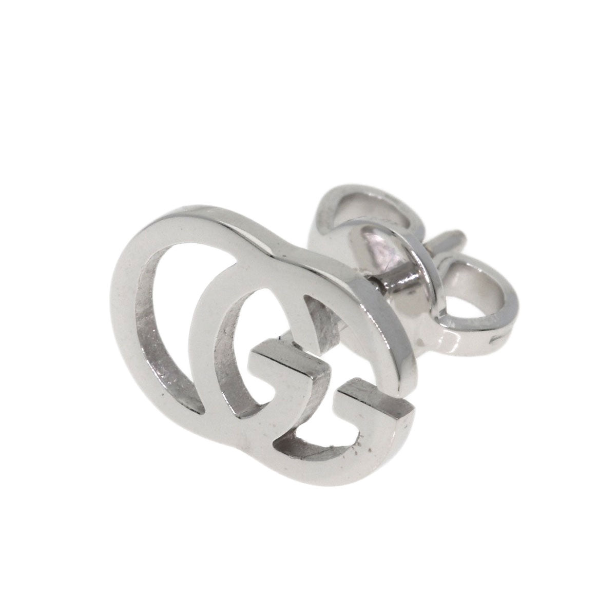 GUCCI GG Running (One shoe only) earring K18 White Gold Ladies [Used]