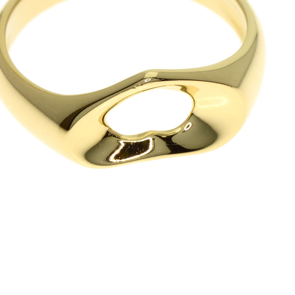 TIFFANY&Co. Open heart Ring K18 Yellow Gold Ladies [Used]