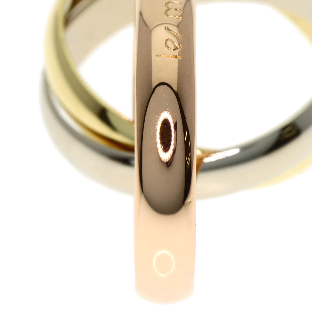 CARTIER Trinity #49 Ring K18 Yellow Gold 18K Pink GoldLadies [Used]