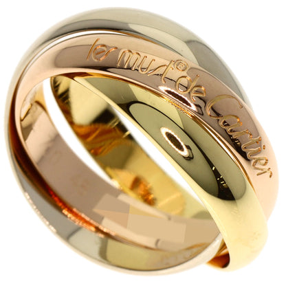 CARTIER Trinity #48 Ring K18 Yellow Gold 18K Pink GoldLadies [Used]