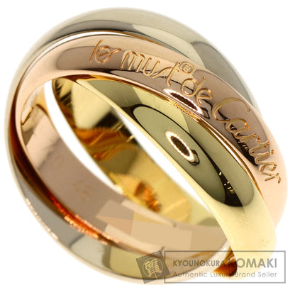 CARTIER Trinity #48 Ring K18 Yellow Gold 18K Pink GoldLadies [Used]
