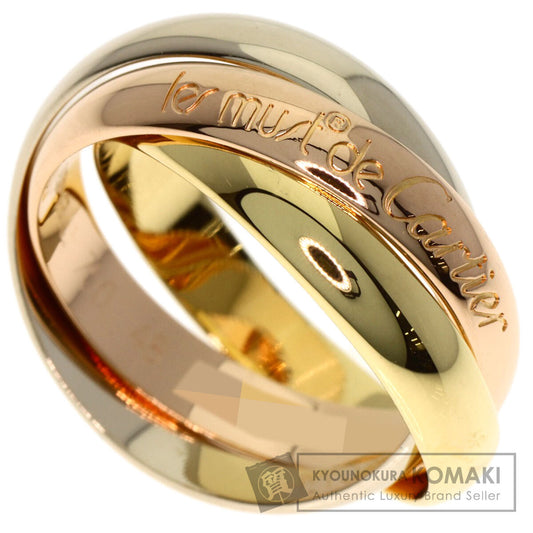 CARTIER Trinity #48 Ring K18 Yellow Gold 18K Pink GoldLadies [Used]