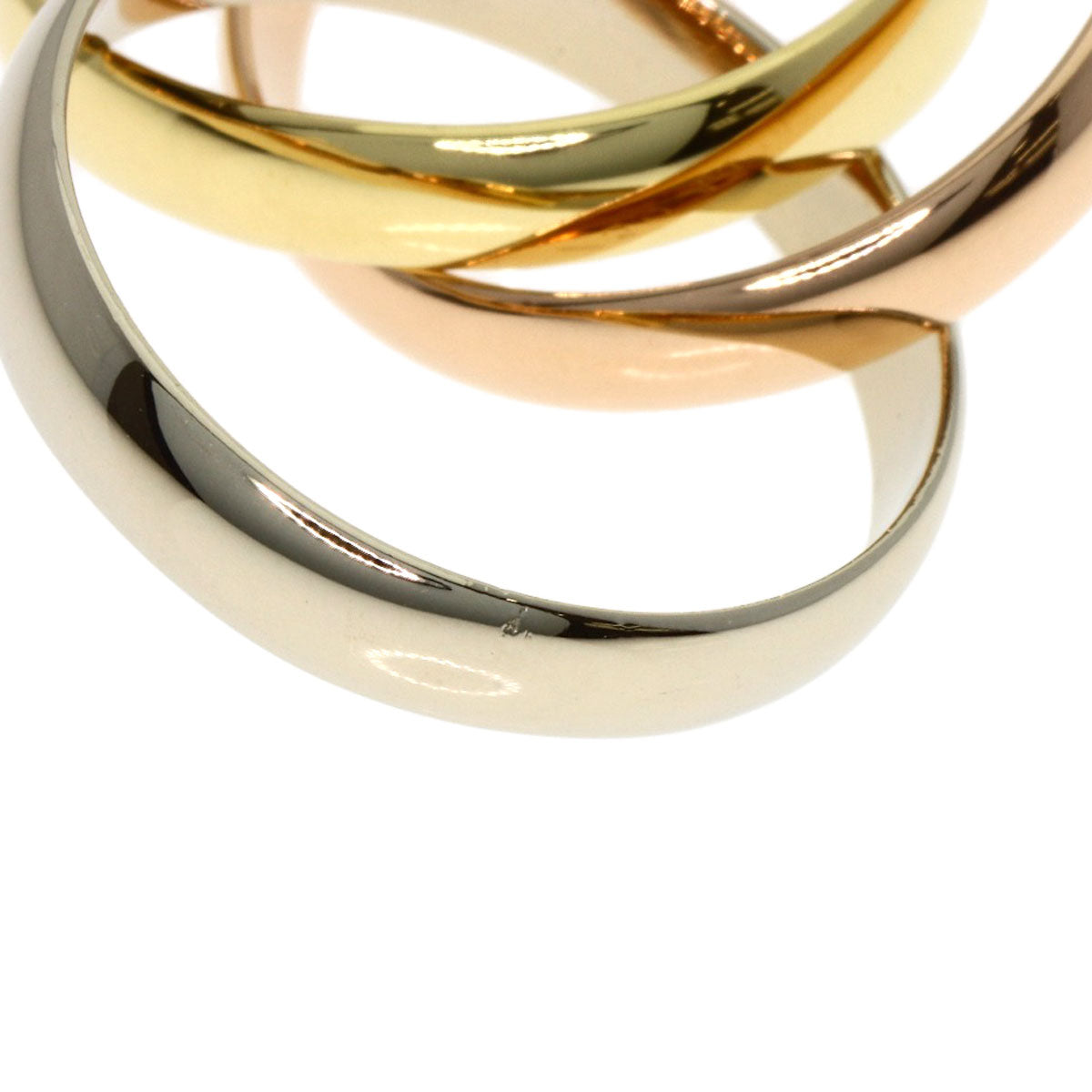 CARTIER Trinity #48 Ring K18 Yellow Gold 18K Pink GoldLadies [Used]